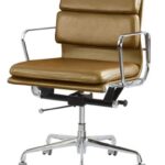 Eames Office Chair, Brown Leather